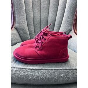 ugg Neumel red chukka boot size M9
